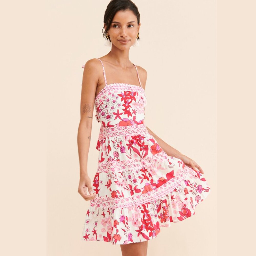 BTFL-Life Cotton Floral Mini Dress Size Small
